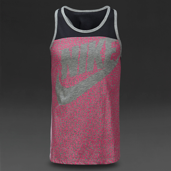 Nike Sportswear Allover Print Tank Dark Grey Heather / Anthracite for Girls